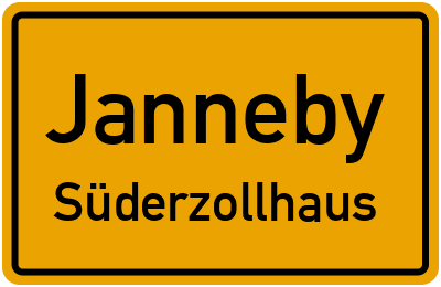 Straßenverzeichnis Janneby Süderzollhaus