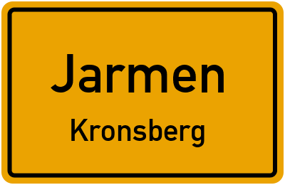 Ortsschild Jarmen Kronsberg