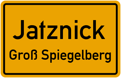 Straßenverzeichnis Jatznick Groß Spiegelberg