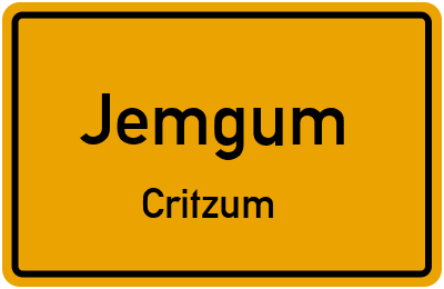 Straßenverzeichnis Jemgum Critzum