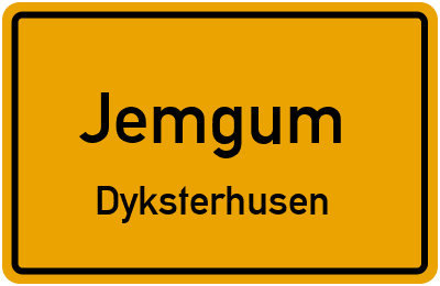 Straßenverzeichnis Jemgum Dyksterhusen