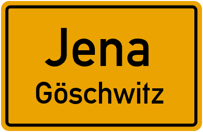 Ortsschild Jena Göschwitz