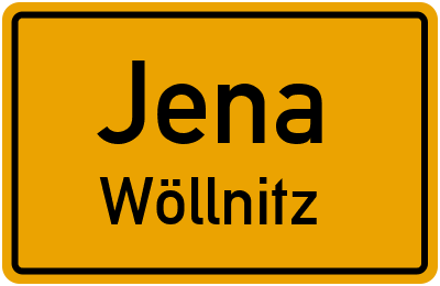 Ortsschild Jena Wöllnitz