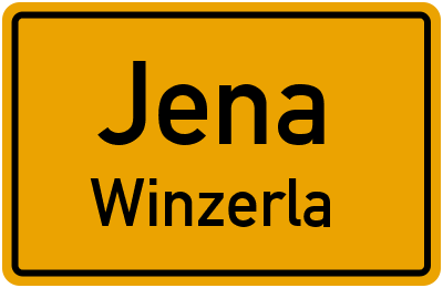 Ortsschild Jena Winzerla