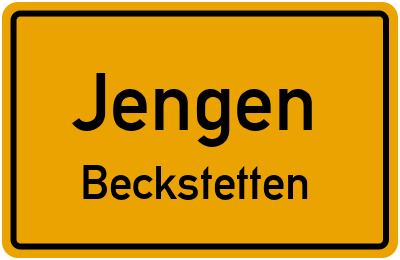Straßenverzeichnis Jengen Beckstetten
