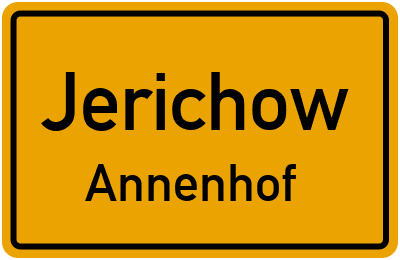 Straßenverzeichnis Jerichow Annenhof