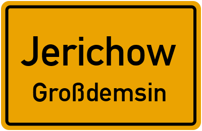 Straßenverzeichnis Jerichow Großdemsin