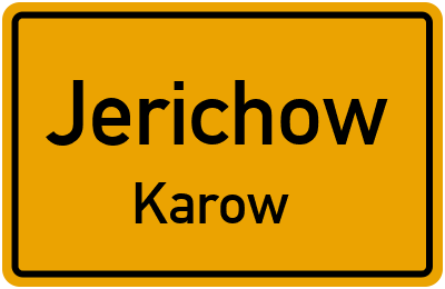 Straßenverzeichnis Jerichow Karow
