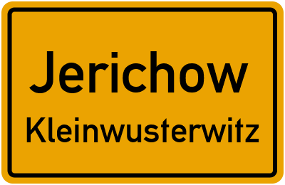 Straßenverzeichnis Jerichow Kleinwusterwitz