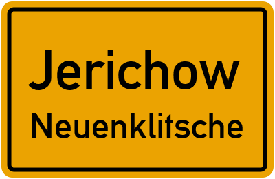 Straßenverzeichnis Jerichow Neuenklitsche