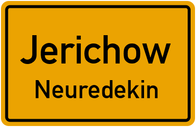 Straßenverzeichnis Jerichow Neuredekin