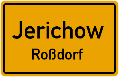 Straßenverzeichnis Jerichow Roßdorf