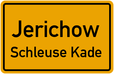 Straßenverzeichnis Jerichow Schleuse Kade