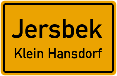 Straßenverzeichnis Jersbek Klein Hansdorf