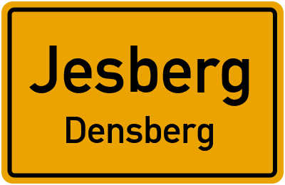 Ortsschild Jesberg Densberg