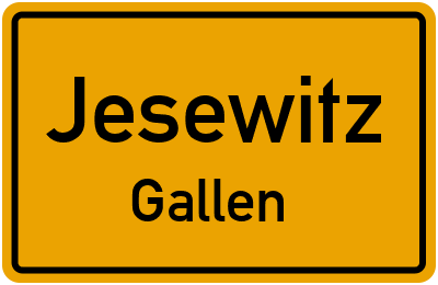 Straßenverzeichnis Jesewitz Gallen