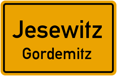 Straßenverzeichnis Jesewitz Gordemitz