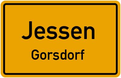 Straßenverzeichnis Jessen Gorsdorf