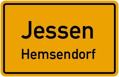 Straßenverzeichnis Jessen Hemsendorf