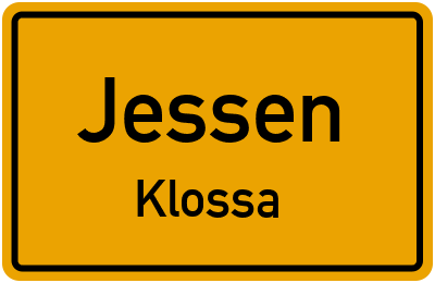 Straßenverzeichnis Jessen Klossa
