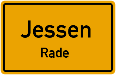 Straßenverzeichnis Jessen Rade