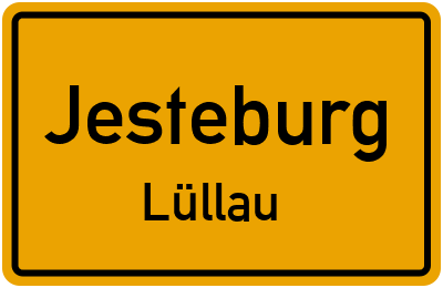 Ortsschild Jesteburg Lüllau