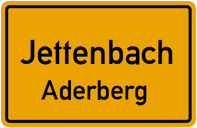 Straßenverzeichnis Jettenbach Aderberg