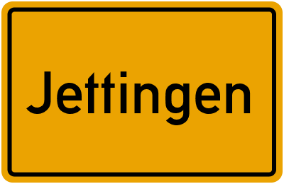 Ortsschild von Jettingen in Baden-Württemberg