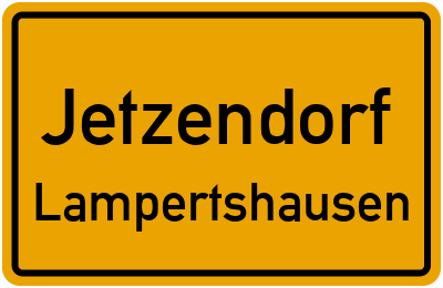 Straßenverzeichnis Jetzendorf Lampertshausen