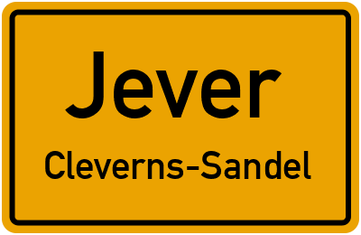 Straßenverzeichnis Jever Cleverns-Sandel
