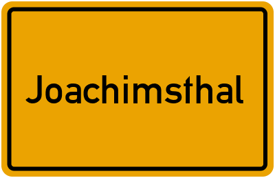 Branchenbuch Joachimsthal, Brandenburg