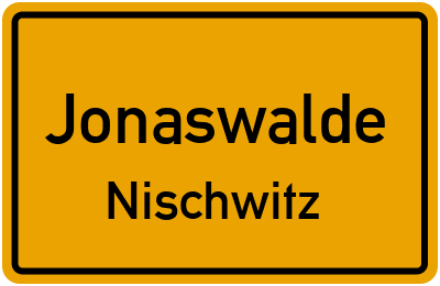 Straßenverzeichnis Jonaswalde Nischwitz