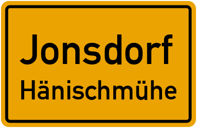 Straßenverzeichnis Jonsdorf Hänischmühe