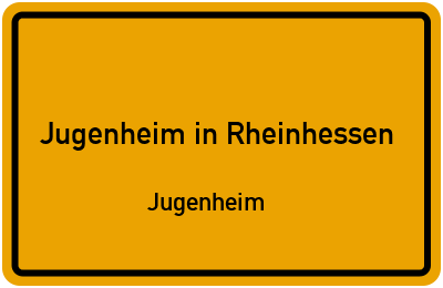 Straßenverzeichnis Jugenheim in Rheinhessen Jugenheim