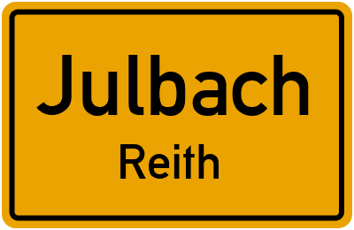 Ortsschild Julbach Reith