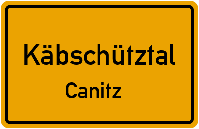 Straßenverzeichnis Käbschütztal Canitz