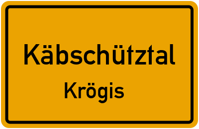Straßenverzeichnis Käbschütztal Krögis