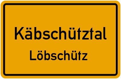 Straßenverzeichnis Käbschütztal Löbschütz
