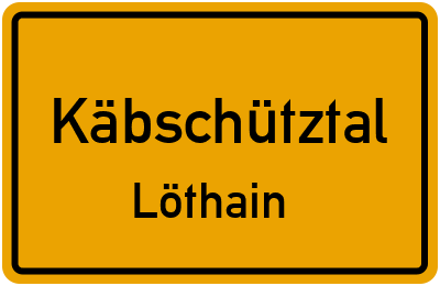 Straßenverzeichnis Käbschütztal Löthain