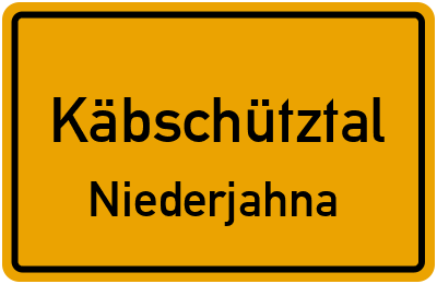 Straßenverzeichnis Käbschütztal Niederjahna
