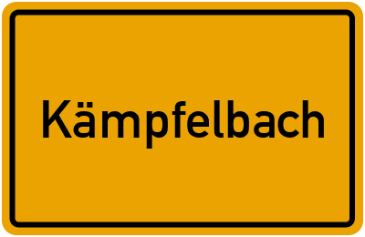 Ortsschild von Gemeinde Kämpfelbach in Baden-Württemberg