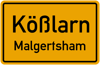 Straßenverzeichnis Kößlarn Malgertsham