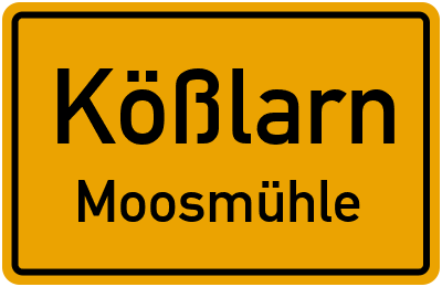 Straßenverzeichnis Kößlarn Moosmühle