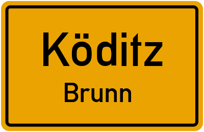 Straßenverzeichnis Köditz Brunn