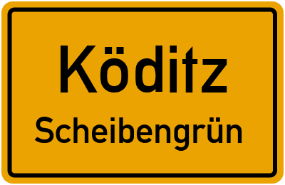 Straßenverzeichnis Köditz Scheibengrün