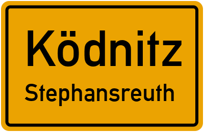 Straßenverzeichnis Ködnitz Stephansreuth
