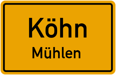 Straßenverzeichnis Köhn Mühlen