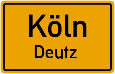 Straßenverzeichnis Köln Deutz