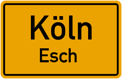 Straßenverzeichnis Köln Esch
