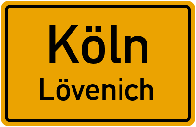 Straßenverzeichnis Köln Lövenich